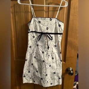 Black and White Floral Dress